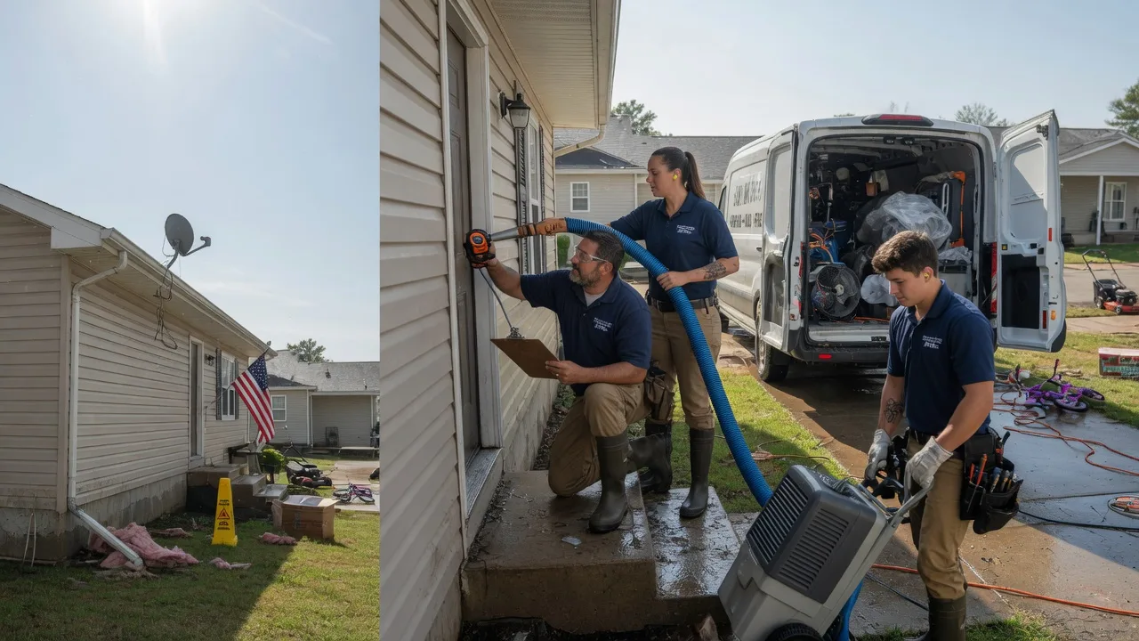 Ceiling Water Damage Restoration in Herndon, KS near me